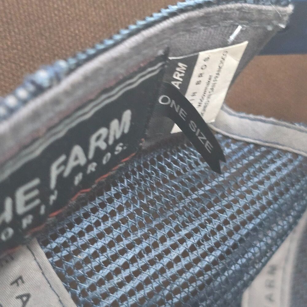 Goorin Bros The Farm Widowmaker Hard Buffalo Trucker Hat Navy Gray Snapback - Picture 9 of 9